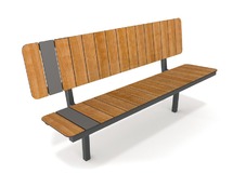 Outdoor Meubilair - Urbaniq - Wood - Zitbank Met Rugleuning