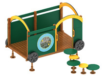 Obstacle train - single - wagon met ingang