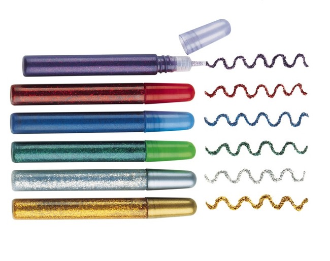 Stift - Glitterstift - 10ml - Ass/6kl